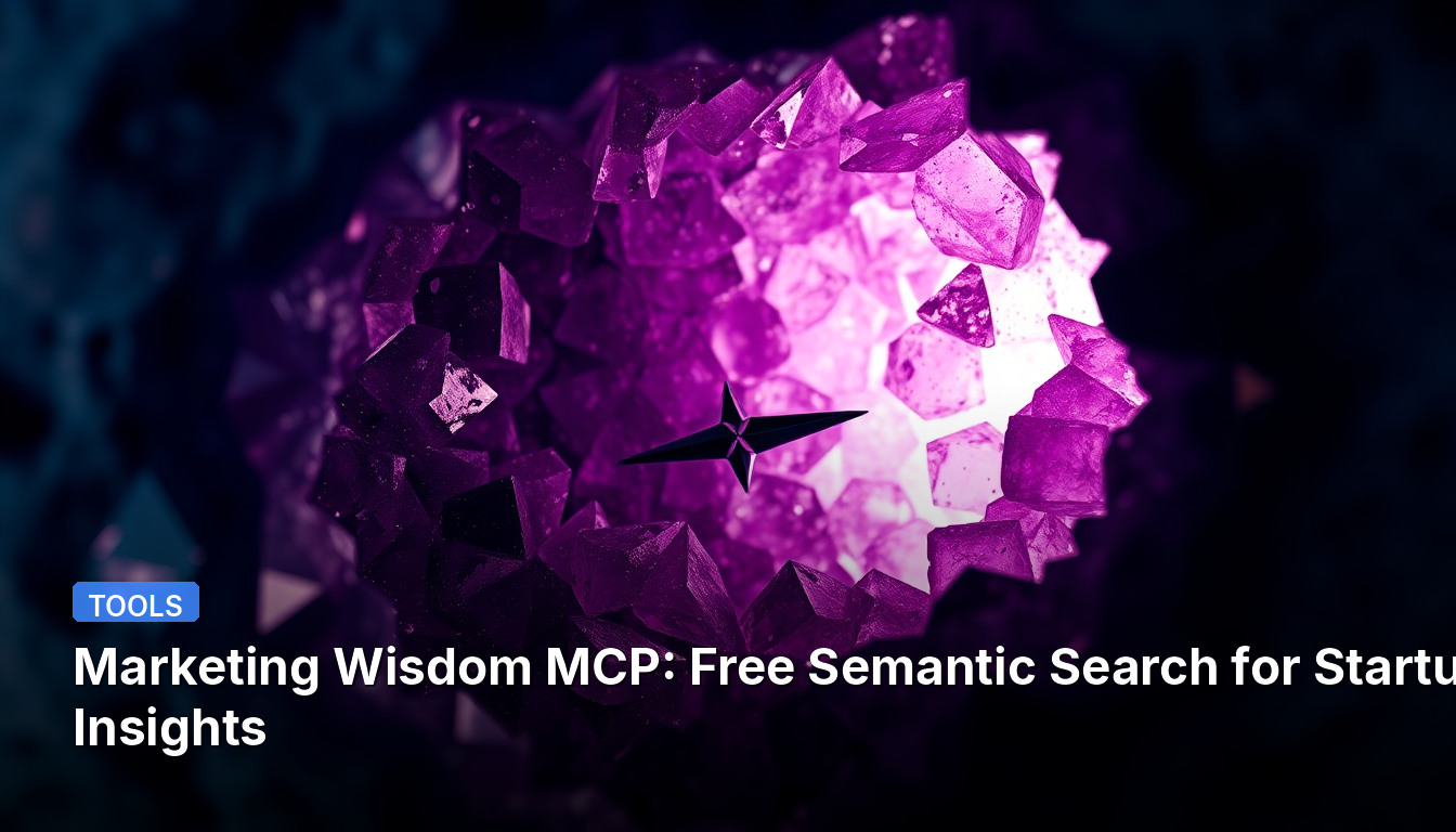 Marketing Wisdom MCP: Kostenlose semantische Suche für Startup-Erkenntnisse