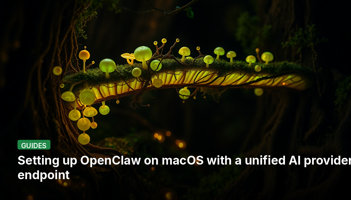 Setting up OpenClaw on macOS with a unified AI provider endpoint