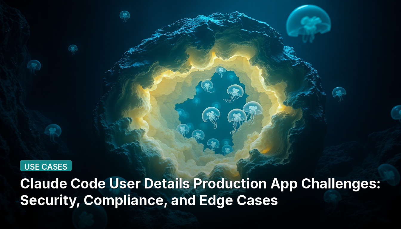 Traduction en français : Détails de l'utilisateur de Claude Code - Défis de l'application de production : Sécurité, Conformité et Cas particuliers