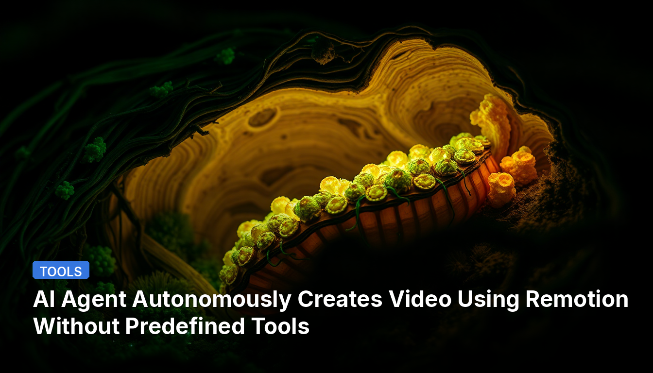 Agent IA Crée Autonome une Vidéo en Utilisant Remotion Sans Outils Préétablis