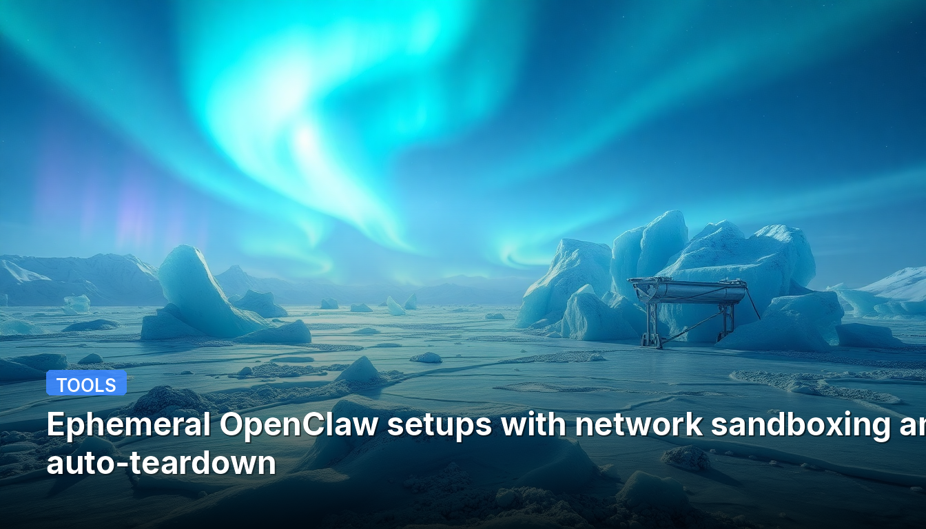 Configurações Ephemeral OpenClaw com isolamento de rede e desmontagem automática