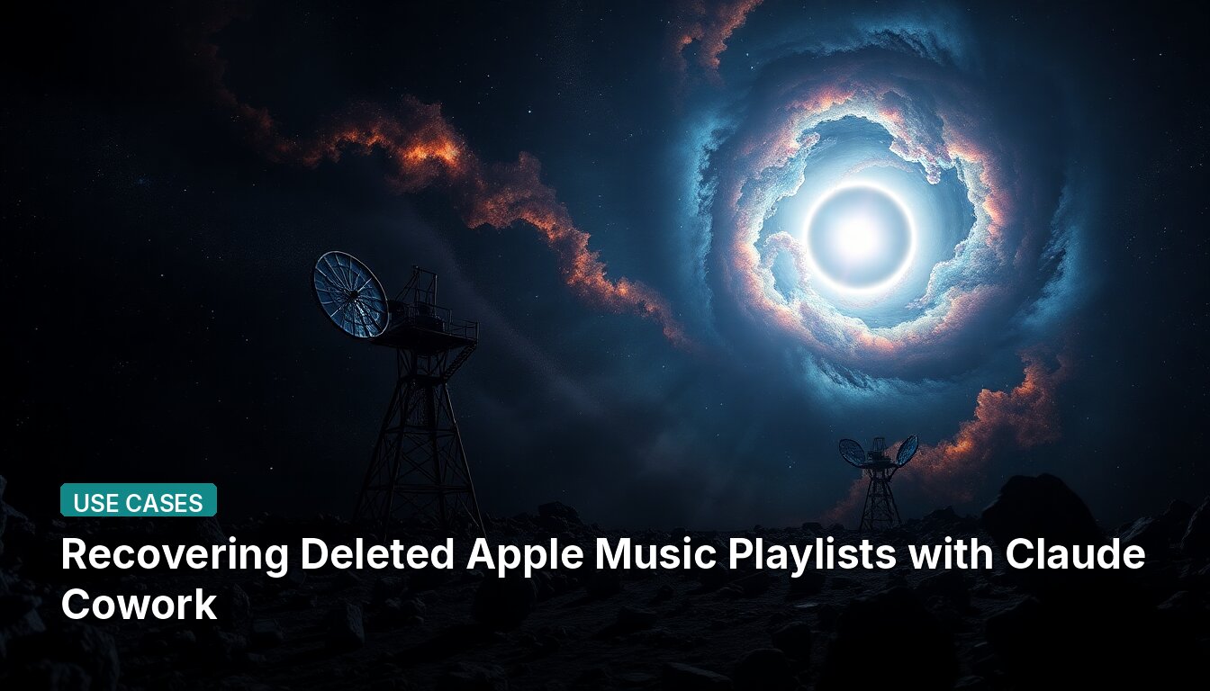 Wiederherstellen gelöschter Apple Music-Playlists mit Claude Cowork