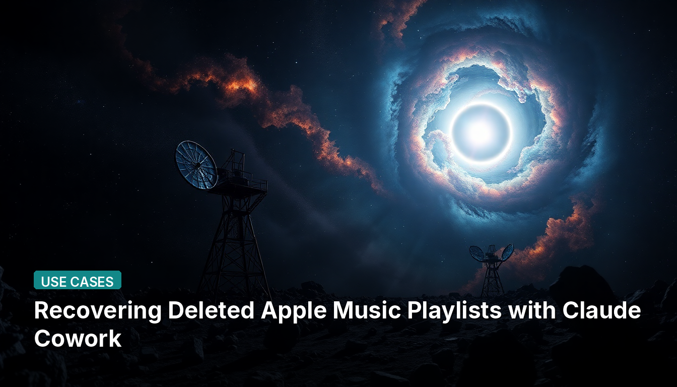 削除されたApple MusicプレイリストをClaude Coworkで復元する
