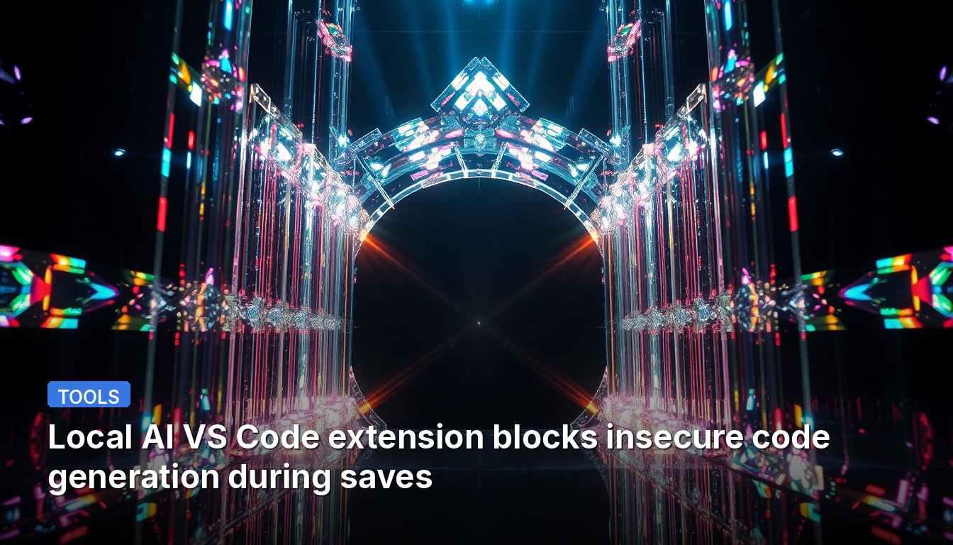 로컬 AI VS Code 확장 기능은 저장 시 보안에 취약한 코드 생성을 차단합니다.