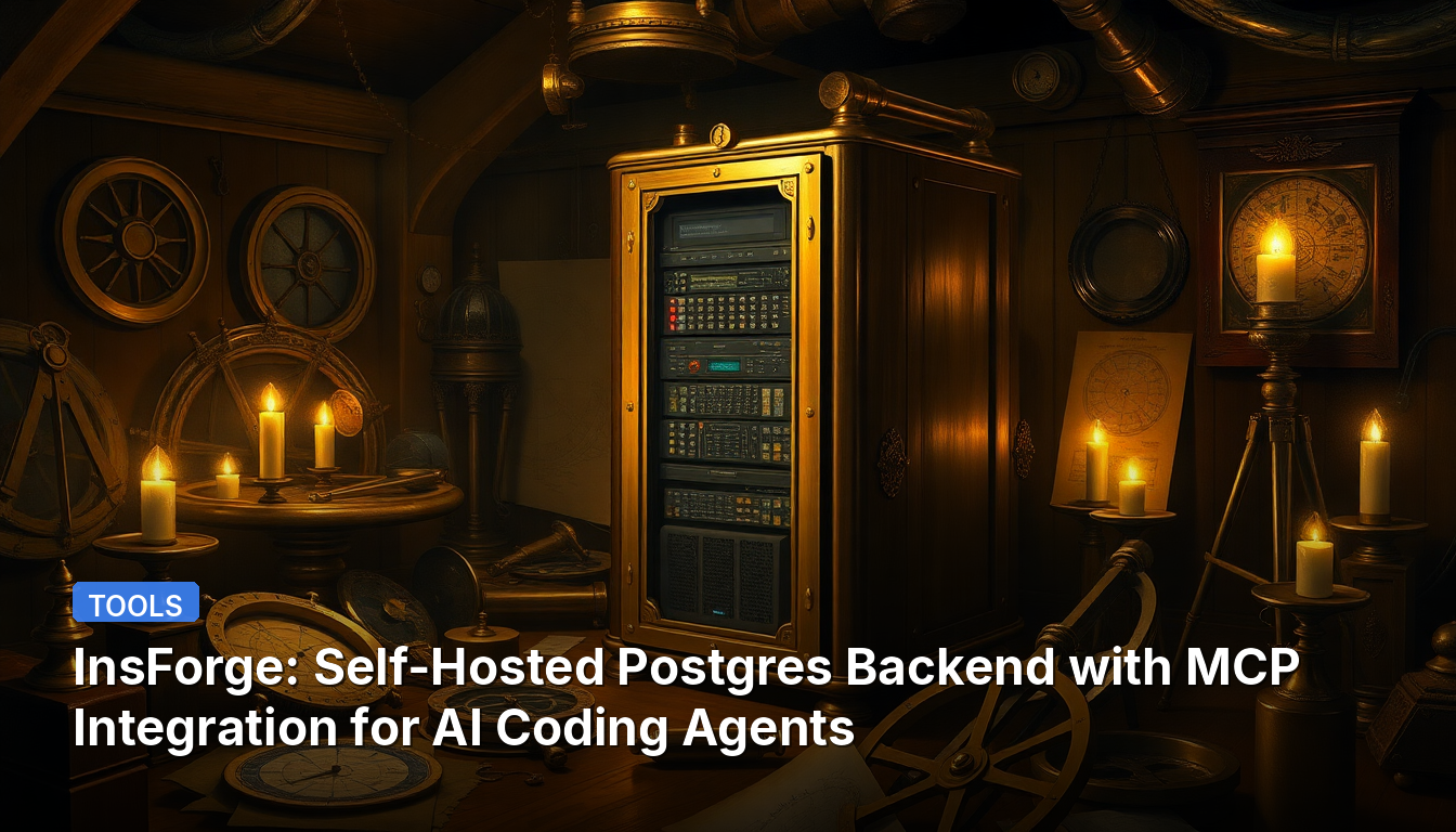 InsForge : Backend Postgres auto-hébergé avec intégration MCP pour agents de codage IA