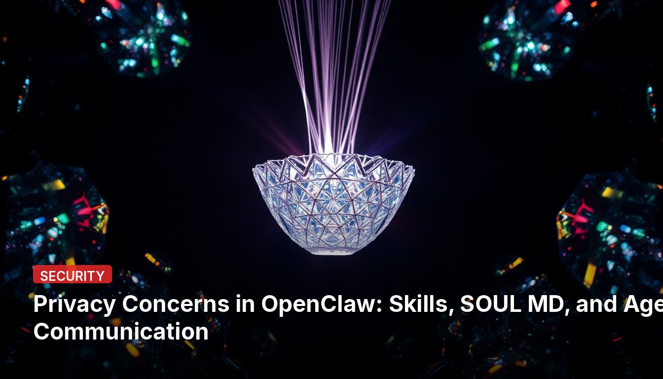 Datenschutzbedenken bei OpenClaw: Fähigkeiten, SOUL MD und Agentenkommunikation