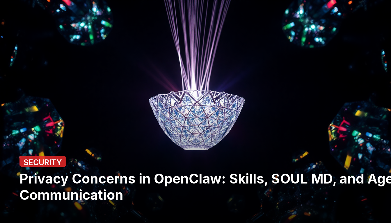 Préoccupations concernant la confidentialité dans OpenClaw : Compétences, SOUL MD et communication entre agents