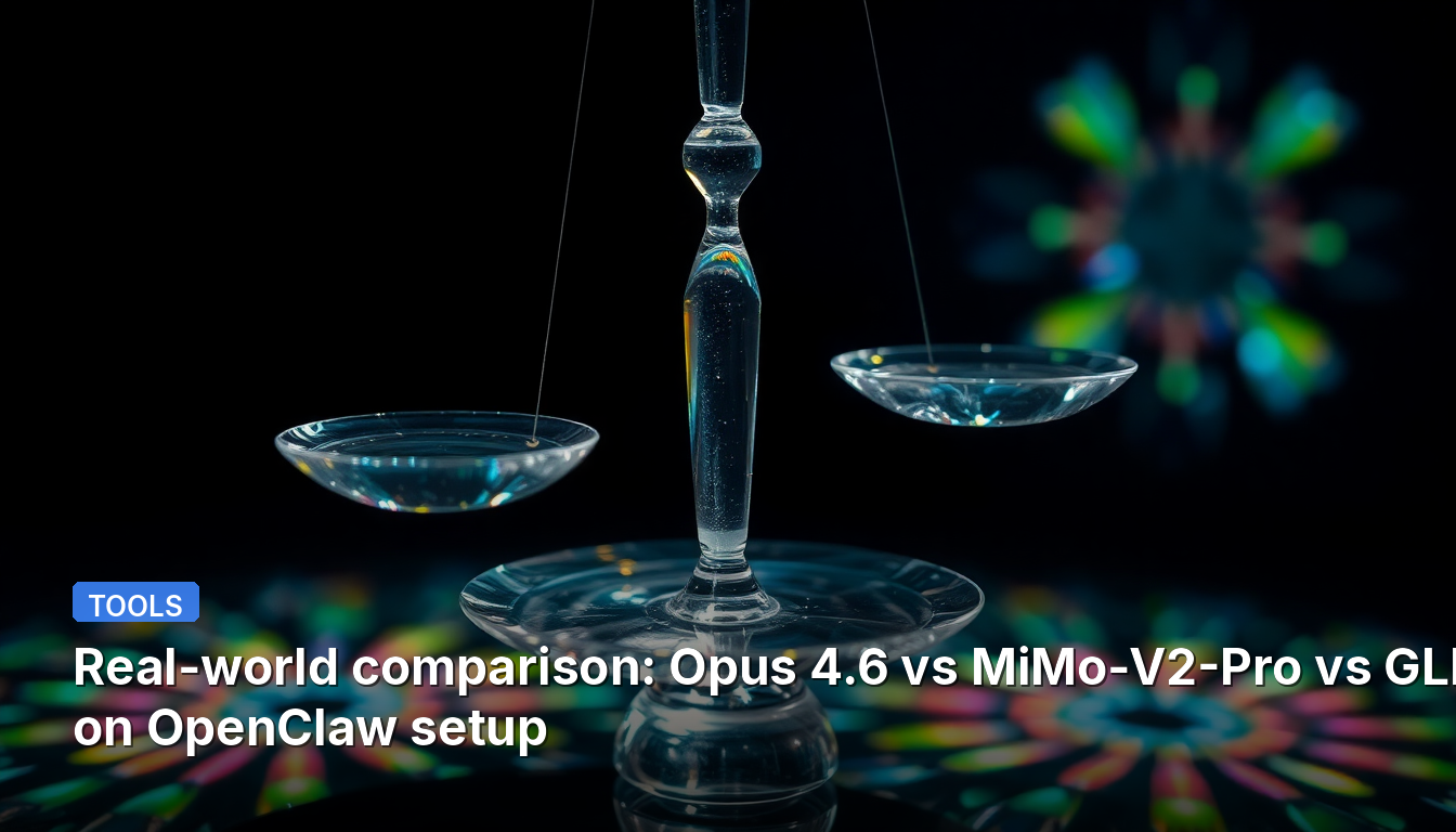 Comparaison en conditions réelles : Opus 4.6 vs MiMo-V2-Pro vs GLM-5 sur une configuration OpenClaw