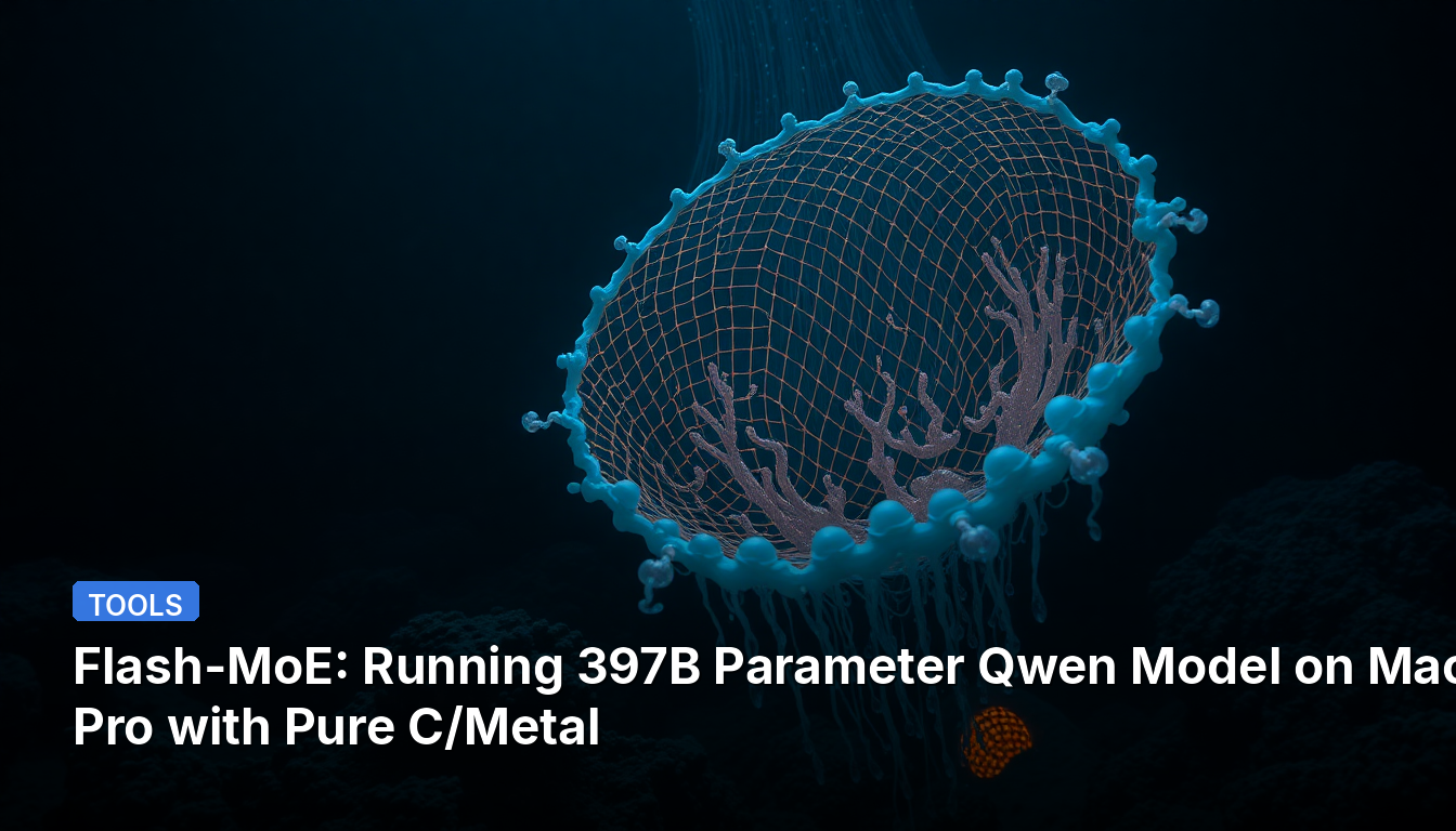 Flash-MoE : Exécution du modèle Qwen de 397 milliards de paramètres sur MacBook Pro avec du C/Metal pur
