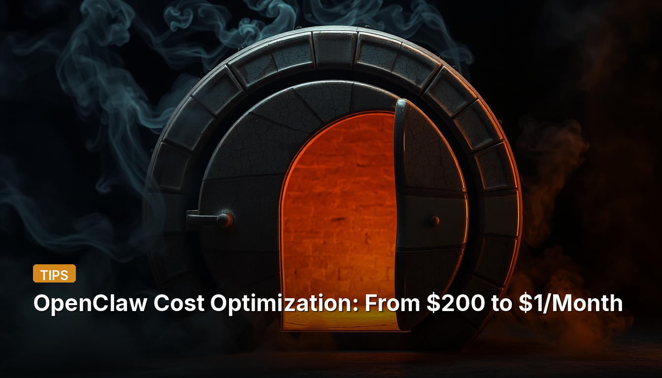 OpenClaw Cost Optimization: From $200 to $1/Month
