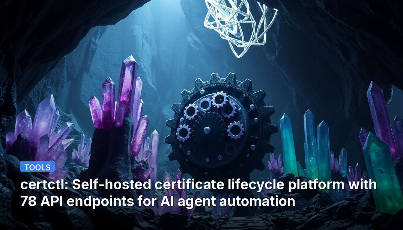 certctl: AIエージェント自動化のための78のAPIエンドポイントを備えたセルフホスト型証明書ライフサイクルプラットフォーム