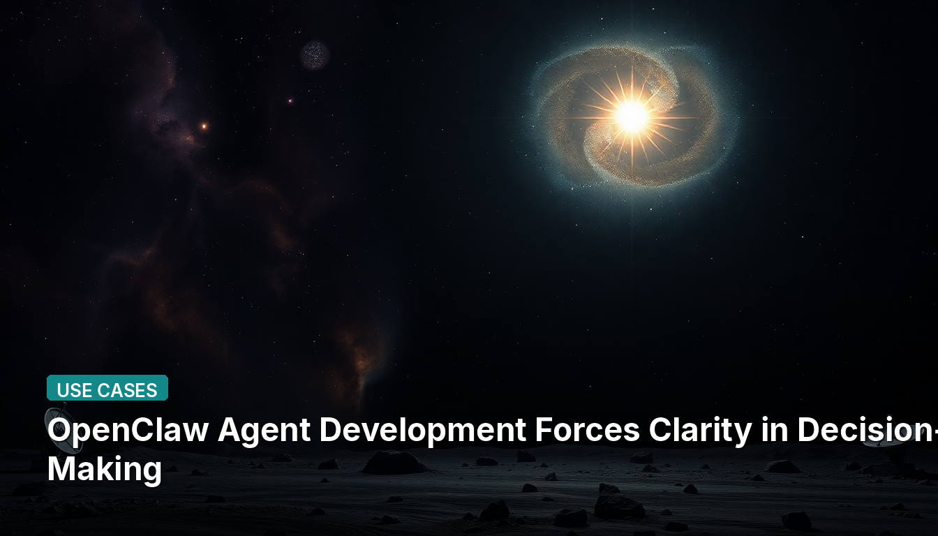 Le développement de l'agent OpenClaw force à la clarté dans la prise de décision.