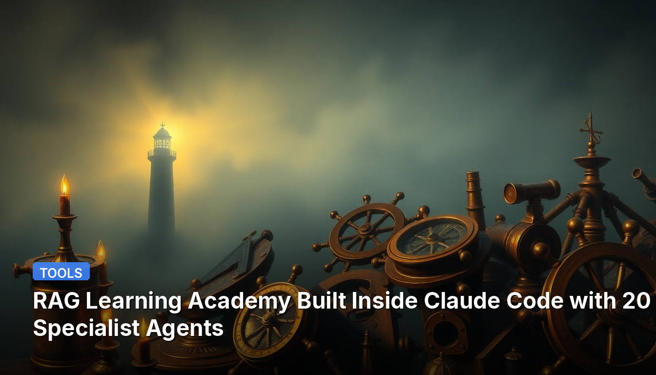 Academia de Aprendizagem RAG Construída Dentro do Claude Code com 20 Agentes Especialistas