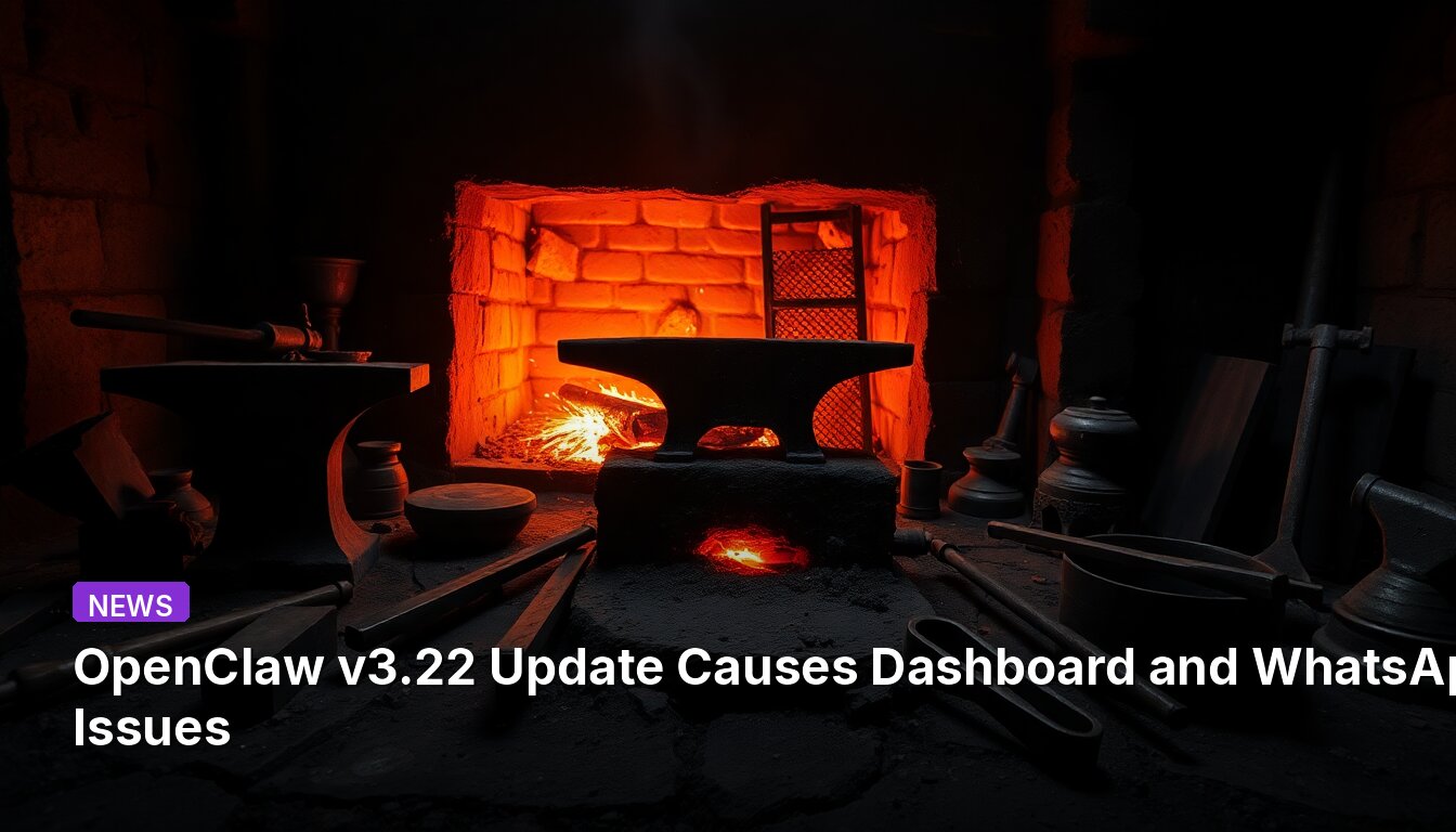 OpenClaw v3.22 Update Causes Dashboard and WhatsApp Issues