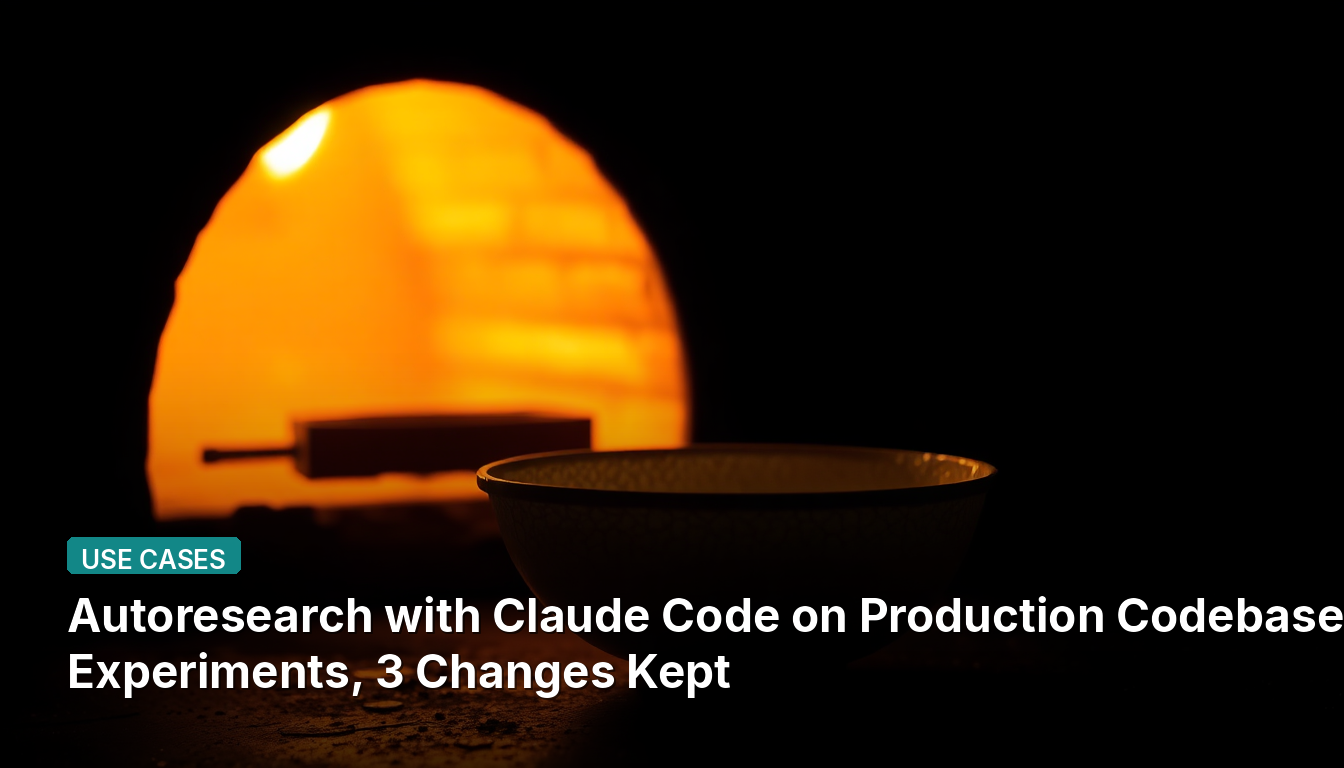 Автоисследование с Claude Code в рабочей кодовой базе: 60 экспериментов, 3 изменения сохранены