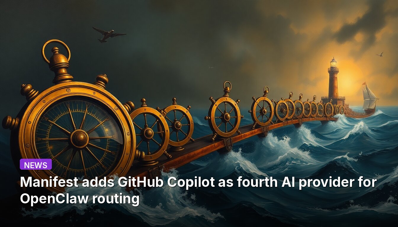 Manifiesto agrega a GitHub Copilot como cuarto proveedor de IA para el enrutamiento de OpenClaw