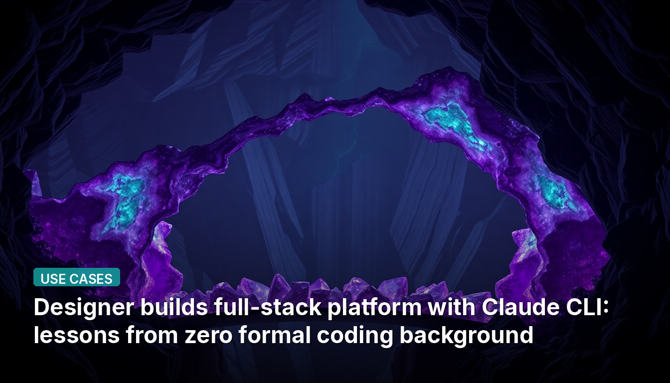 デザイナーがClaude CLIでフルスタックプラットフォームを構築:正式なコーディング経験ゼロからの学び