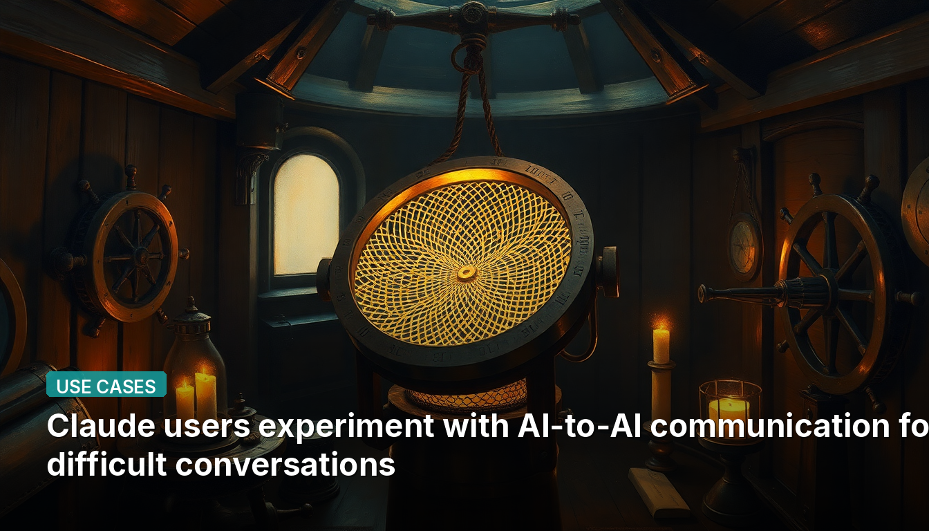 Les utilisateurs de Claude expérimentent la communication entre IA pour des conversations difficiles.