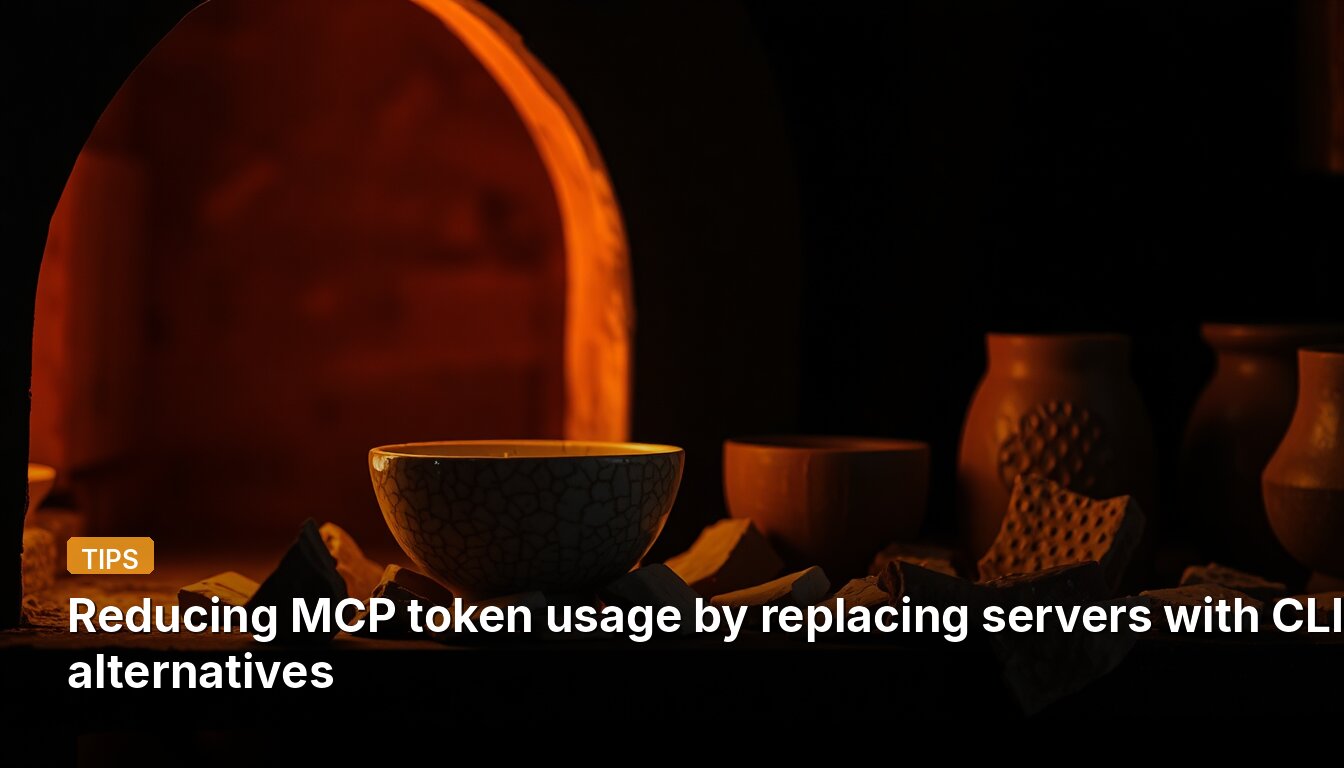 Reducing MCP token usage by replacing servers with CLI alternatives