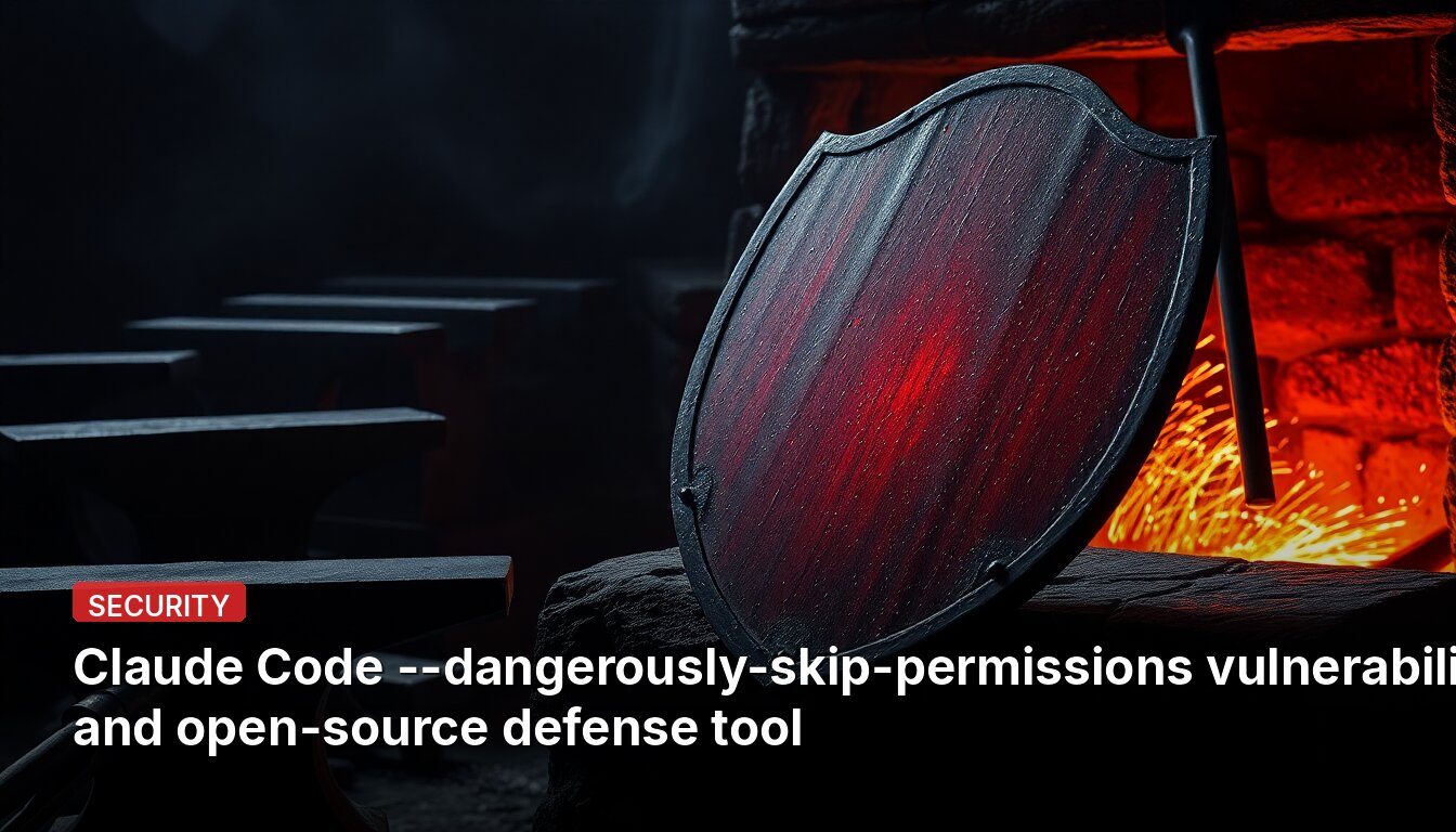 Claude Code --dangerously-skip-permissions vulnérabilité et outil de défense open-source