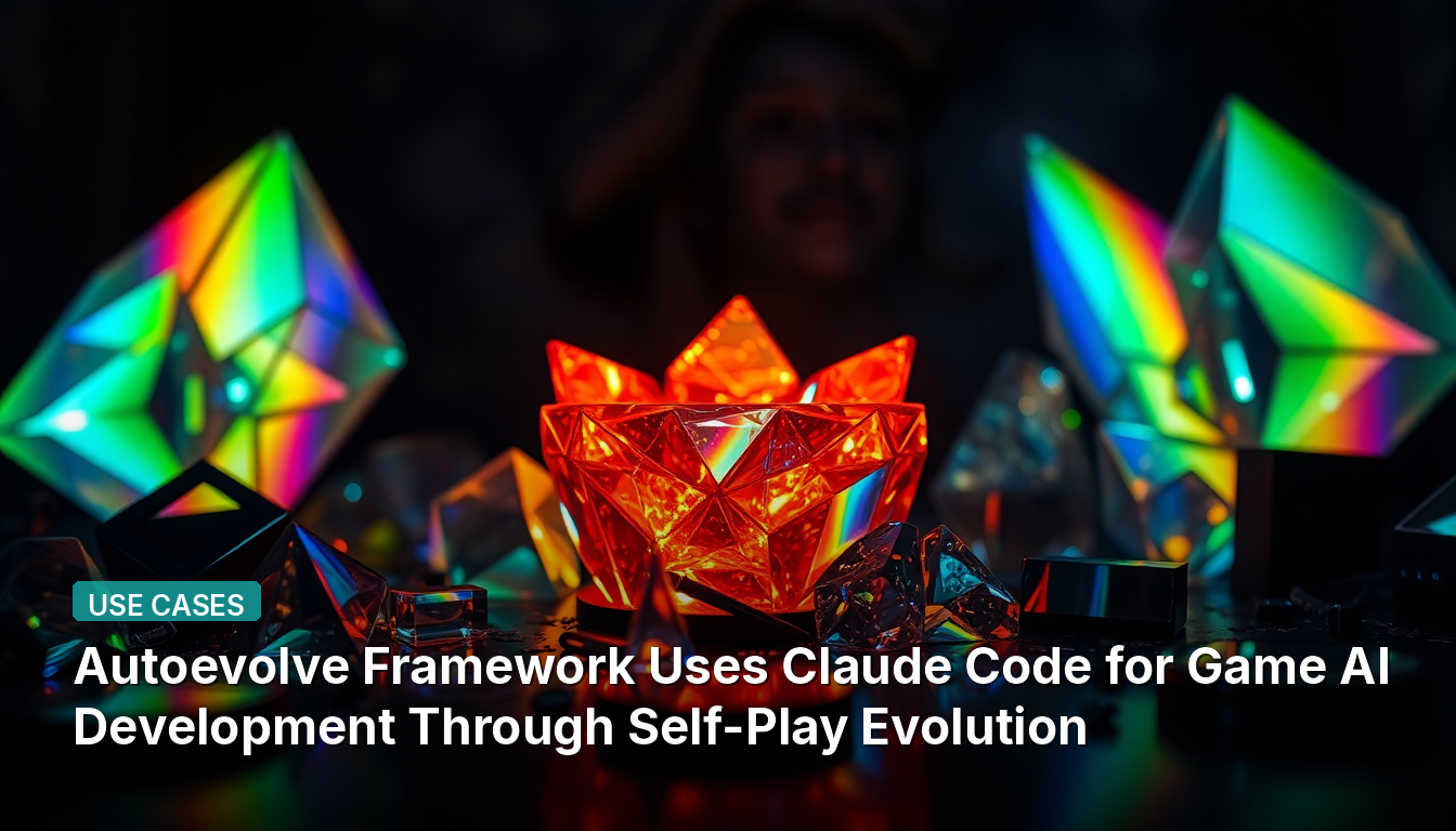 Le Cadre Autoevolve Utilise le Code Claude pour le Développement d'IA de Jeu via l'Évolution par Auto-Jeu