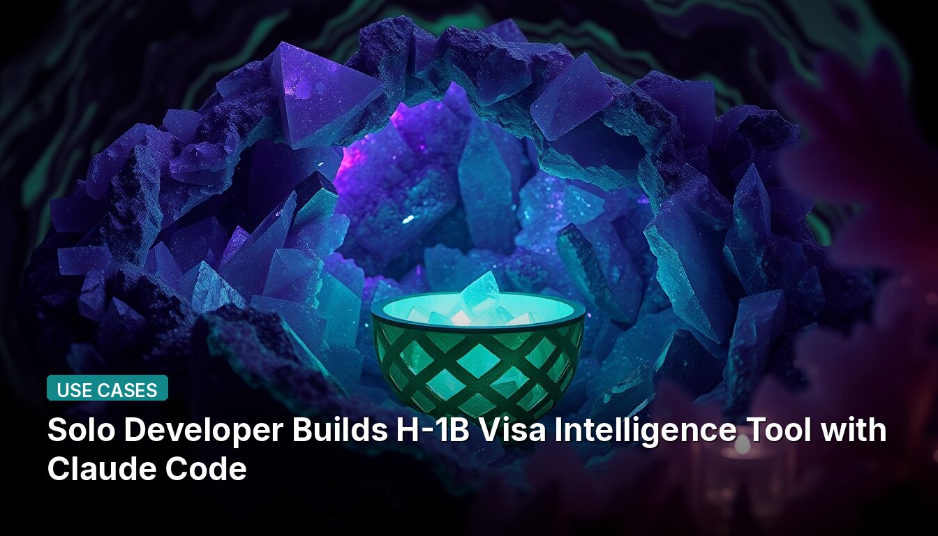 Desarrollador en Solitario Construye Herramienta de Inteligencia para Visas H-1B con Claude Code