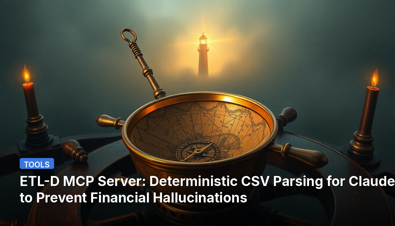 ETL-D MCP 서버: 재무 환각 방지를 위한 Claude의 결정론적 CSV 파싱