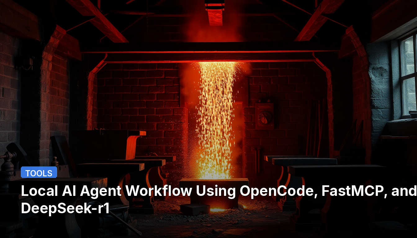 OpenCode、FastMCP、DeepSeek-r1を使用したローカルAIエージェントワークフロー