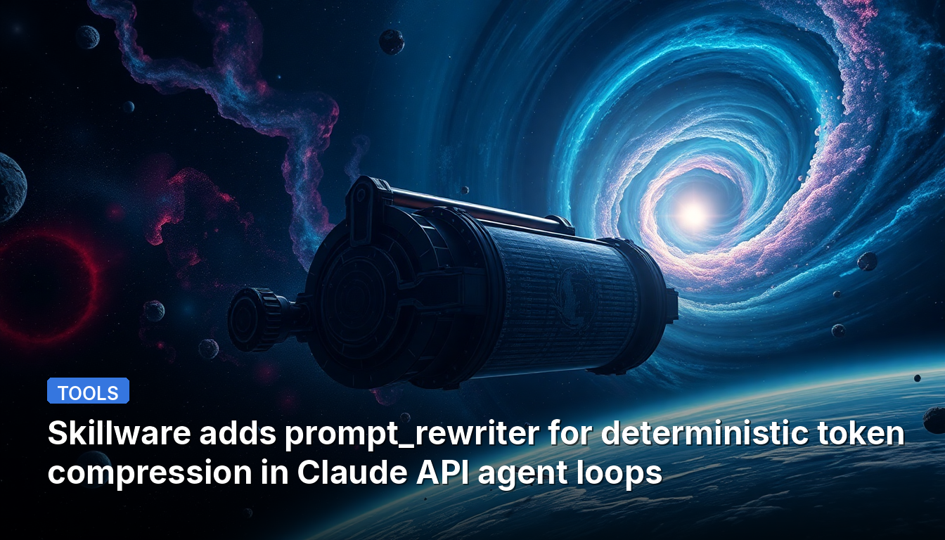 Skillware добавляет prompt_rewriter для детерминированного сжатия токенов в циклах агентов Claude API.