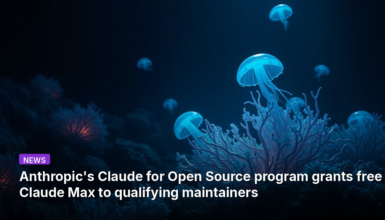 Le programme Claude for Open Source d'Anthropic accorde l'accès gratuit à Claude Max aux mainteneurs éligibles.