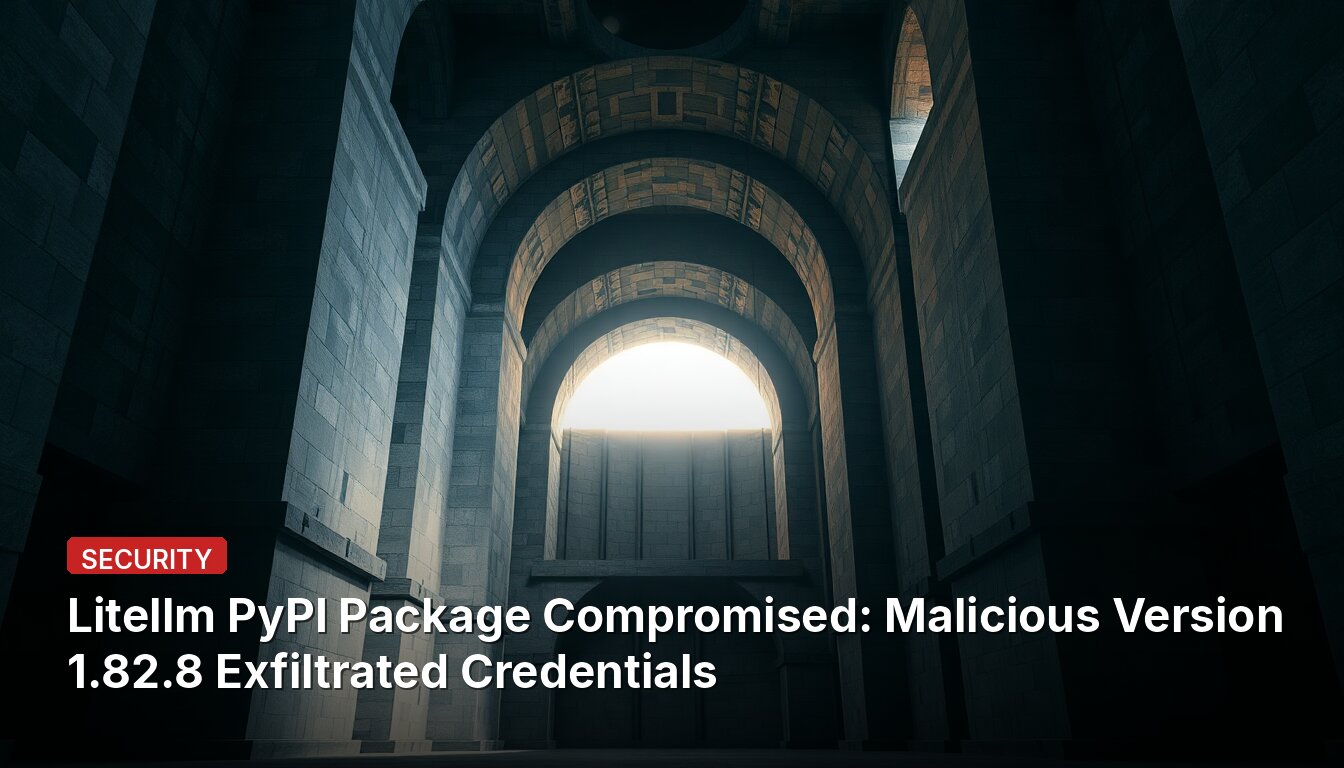 Litellm PyPI-Paket kompromittiert: Bösartige Version 1.82.8 entwendete Zugangsdaten