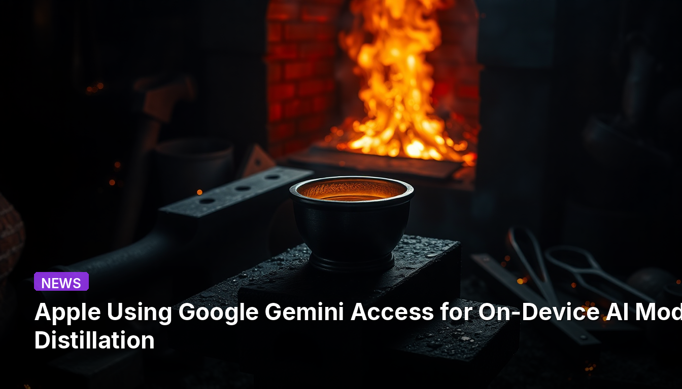 Apple nutzt Google Gemini Zugang für On-Device-AI-Modell-Destillation