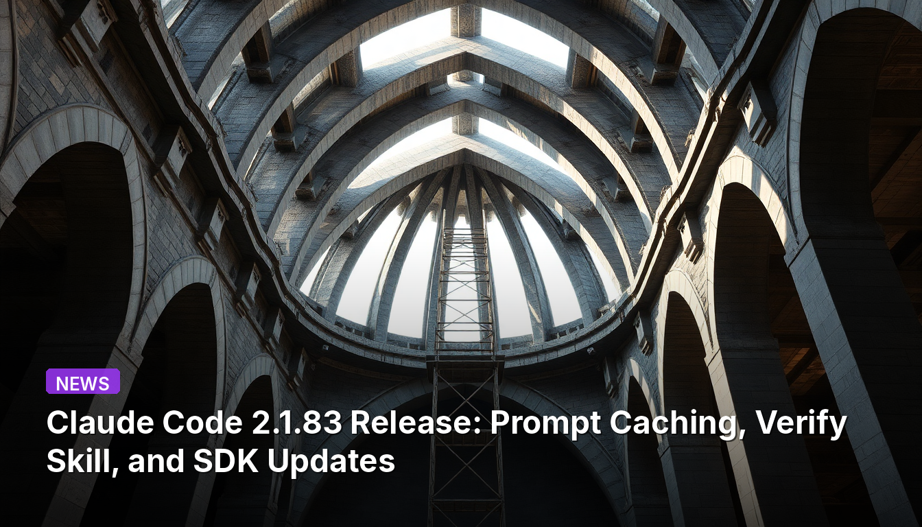 클로드 코드 2.1.83 릴리스: 프롬프트 캐싱, 스킬 검증 및 SDK 업데이트