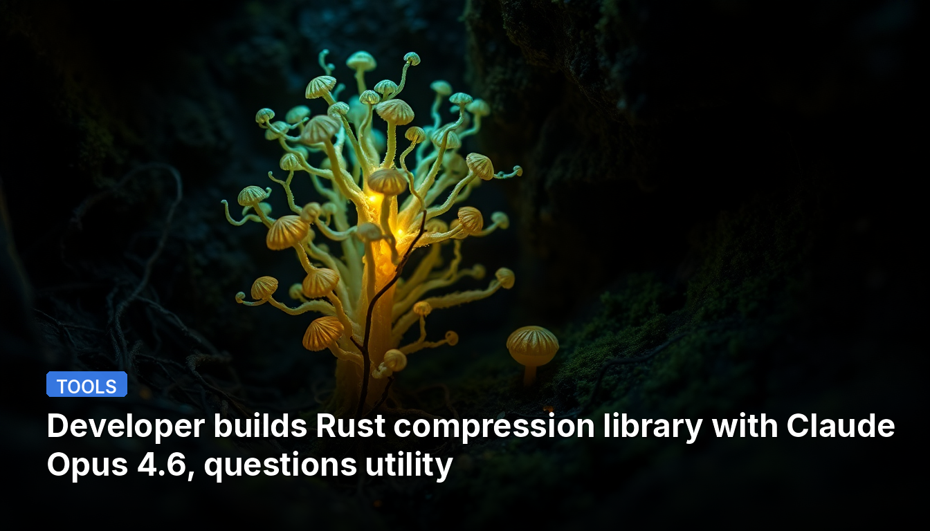 Desenvolvedor cria biblioteca de compressão em Rust com Claude Opus 4.6, questiona utilidade
