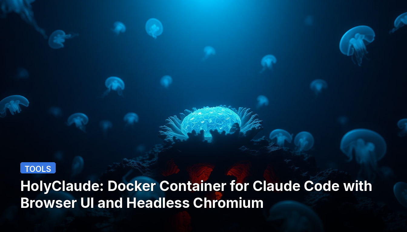 HolyClaude: ブラウザUIとヘッドレスChromiumを備えたClaudeコード用Dockerコンテナ
