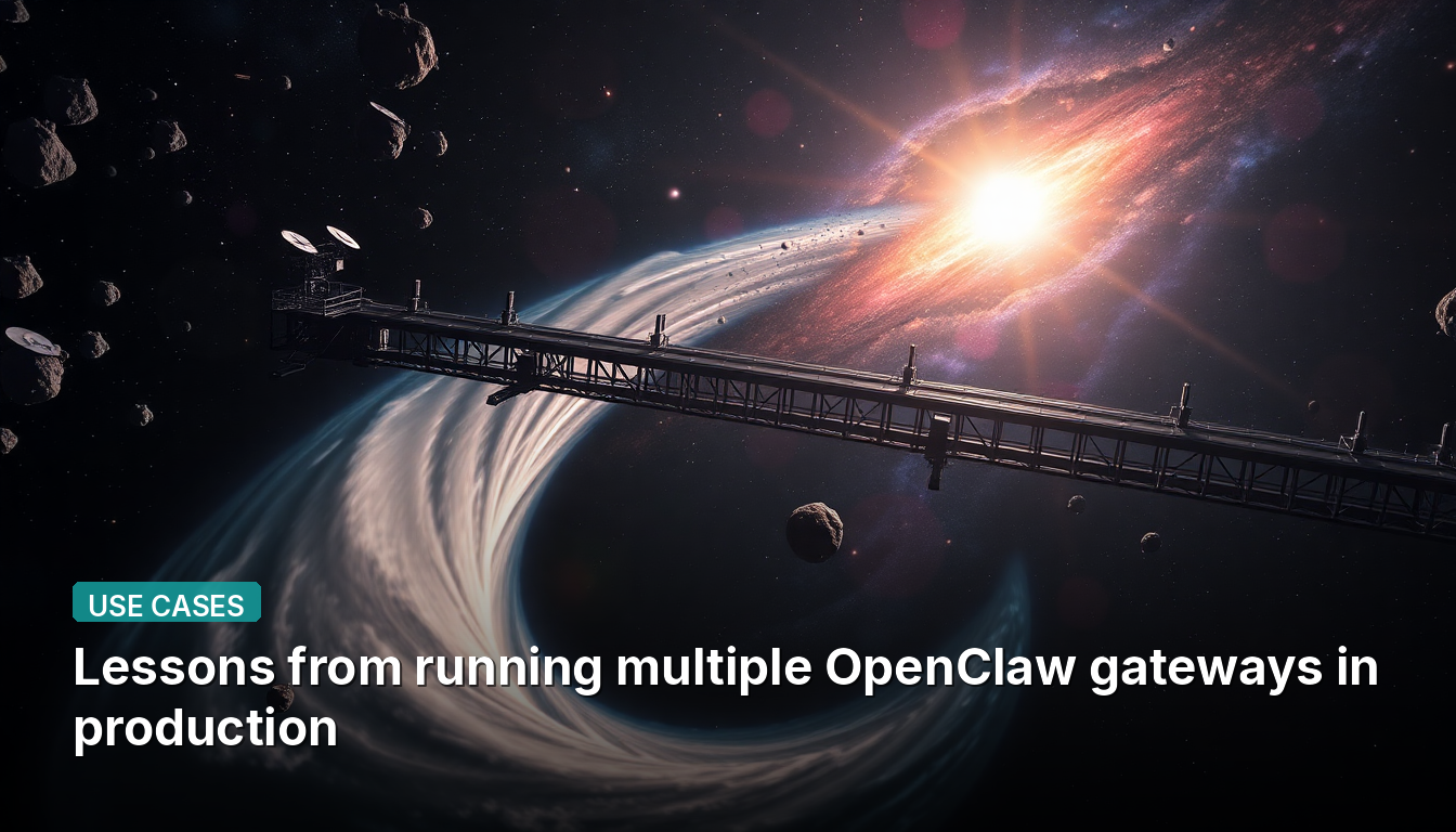 Leçons tirées de l'exploitation de plusieurs passerelles OpenClaw en production