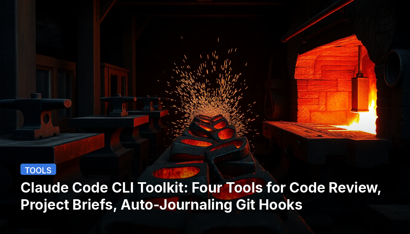 Claude Code CLI Toolkit : Quatre outils pour la revue de code, les fiches projet et les hooks Git de journalisation automatique