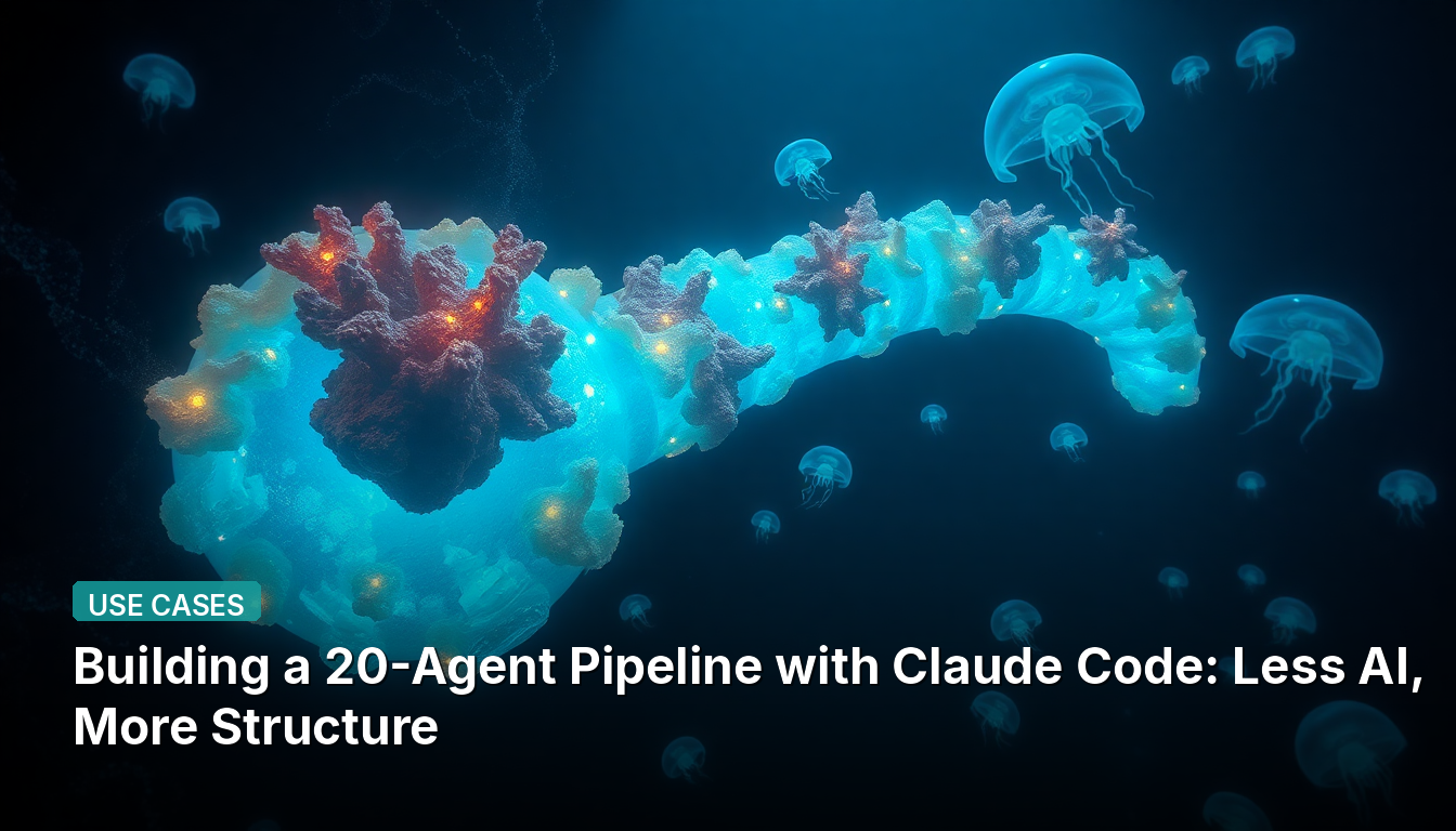Claude Codeで20エージェントパイプラインを構築:AIより構造を重視して