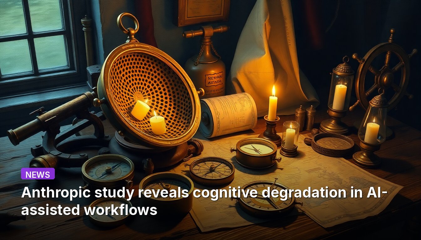 Estudio de Anthropic revela degradación cognitiva en flujos de trabajo asistidos por IA.