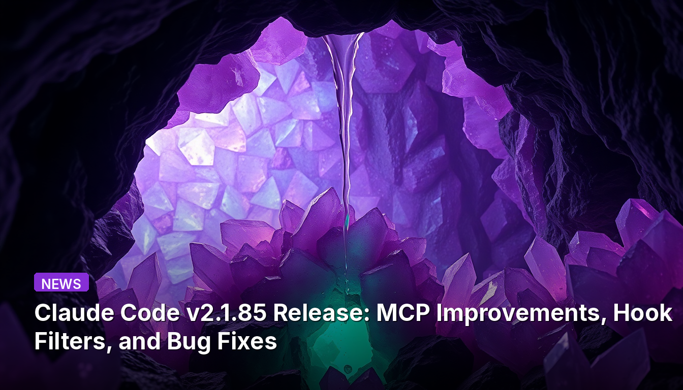 Claude Code v2.1.85 출시: MCP 개선, 훅 필터 및 버그 수정