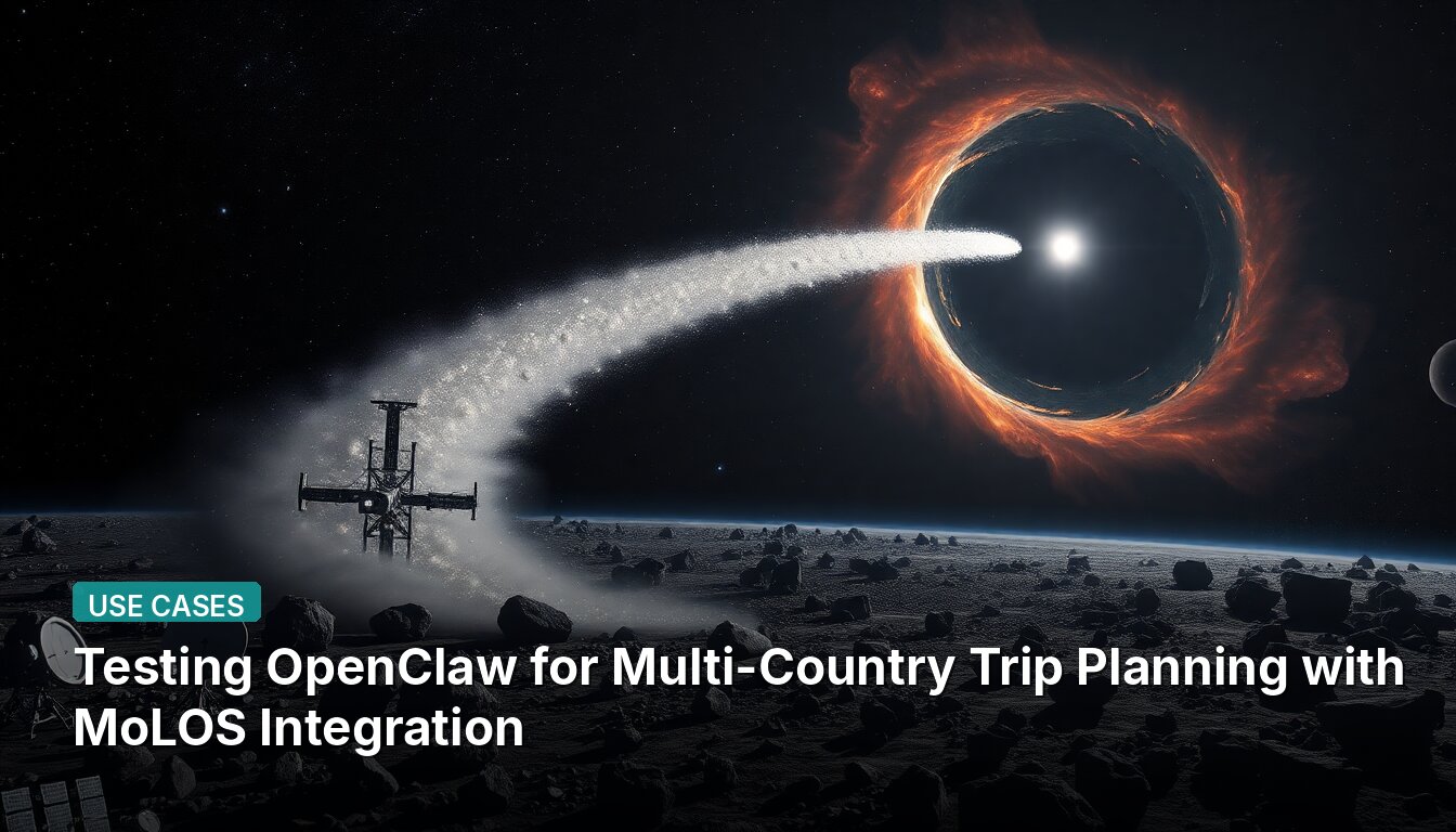 Probando OpenClaw para la Planificación de Viajes Multipaís con Integración de MoLOS