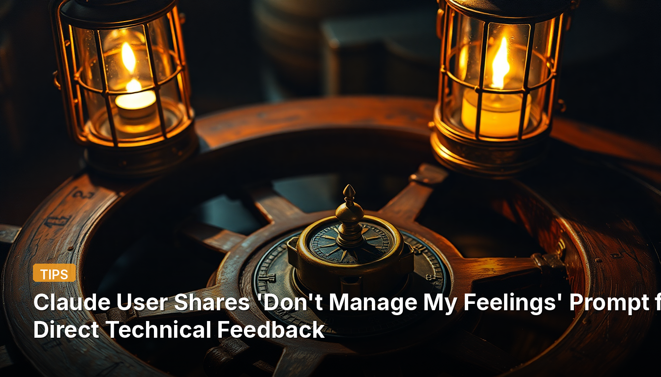 Claude User compartilha prompt 'Não gerencie meus sentimentos' para feedback técnico direto
