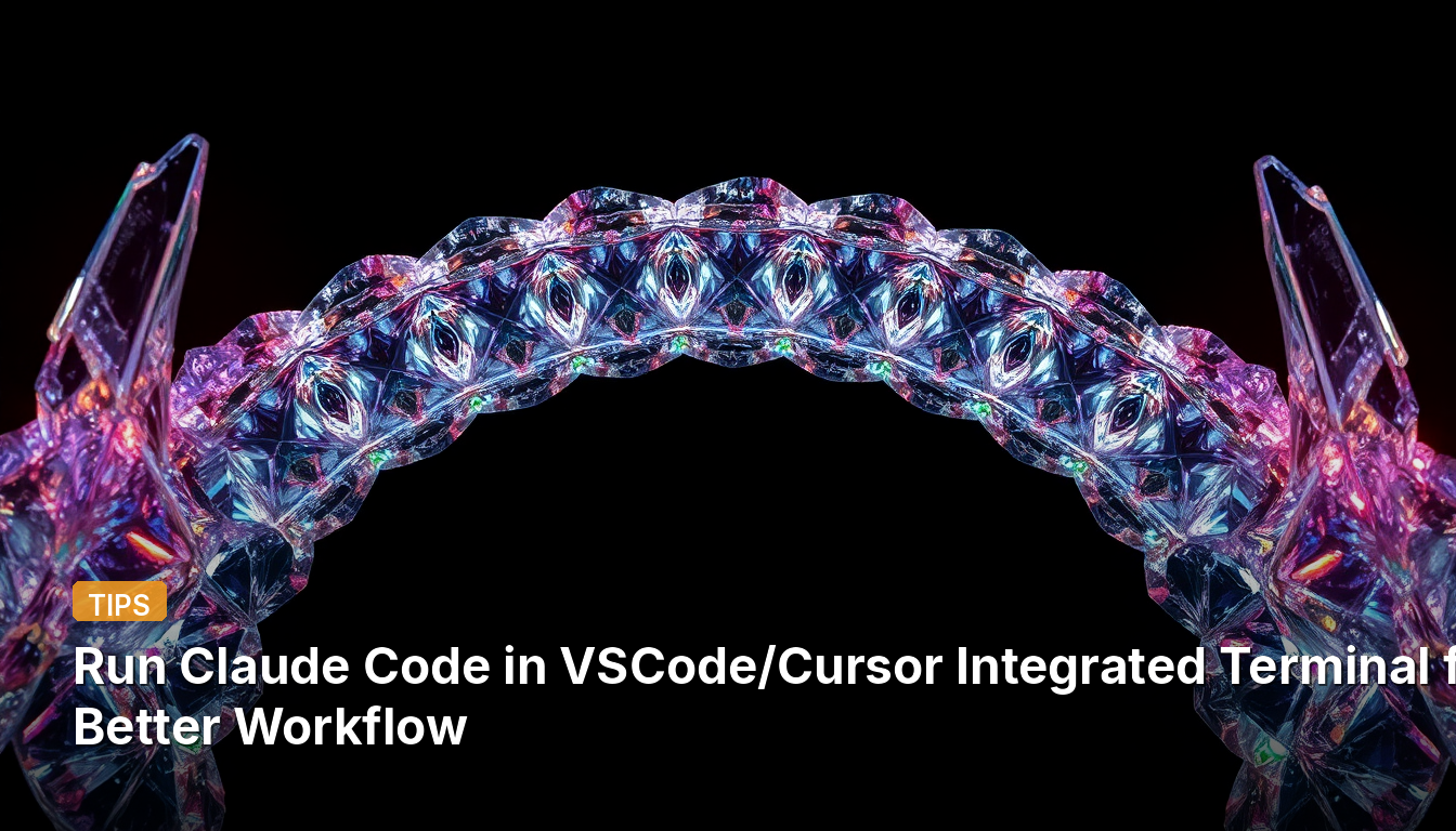 VSCode/Cursor 통합 터미널에서 Claude Code 실행하여 워크플로우 개선하기