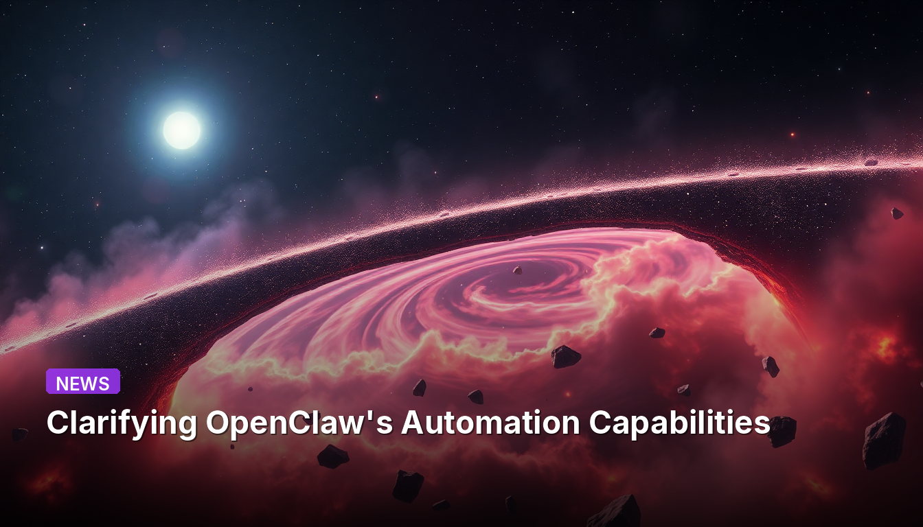 Clarification des capacités d'automatisation d'OpenClaw