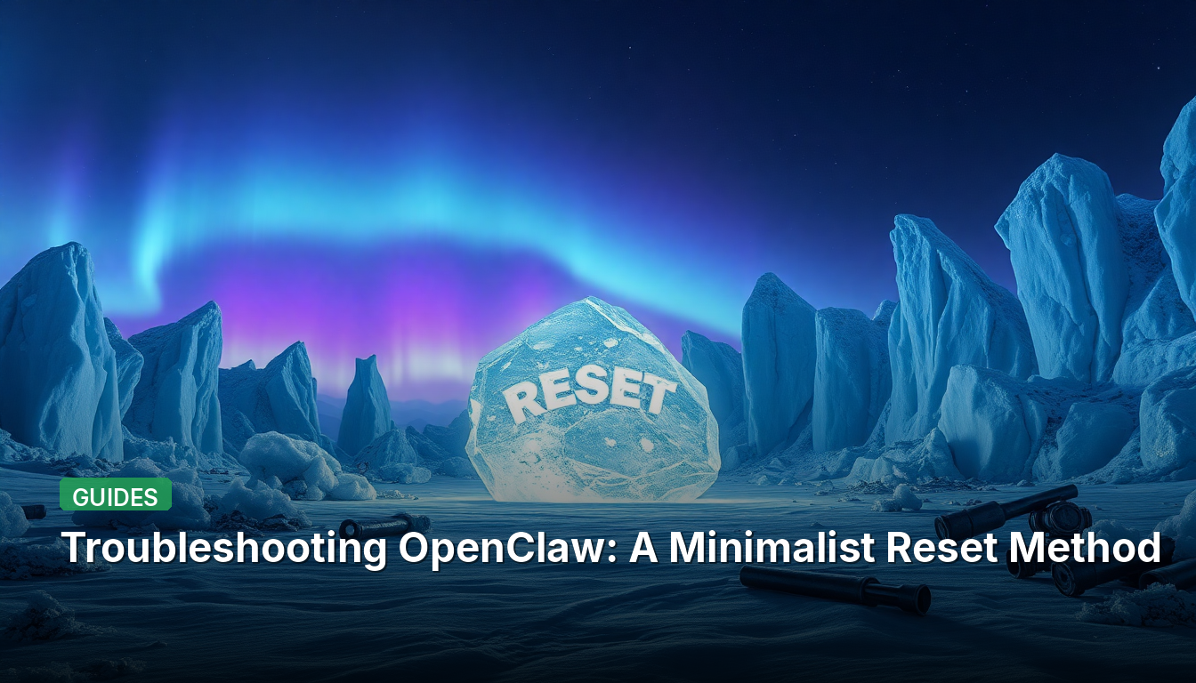 Dépannage d'OpenClaw : Une méthode de réinitialisation minimaliste