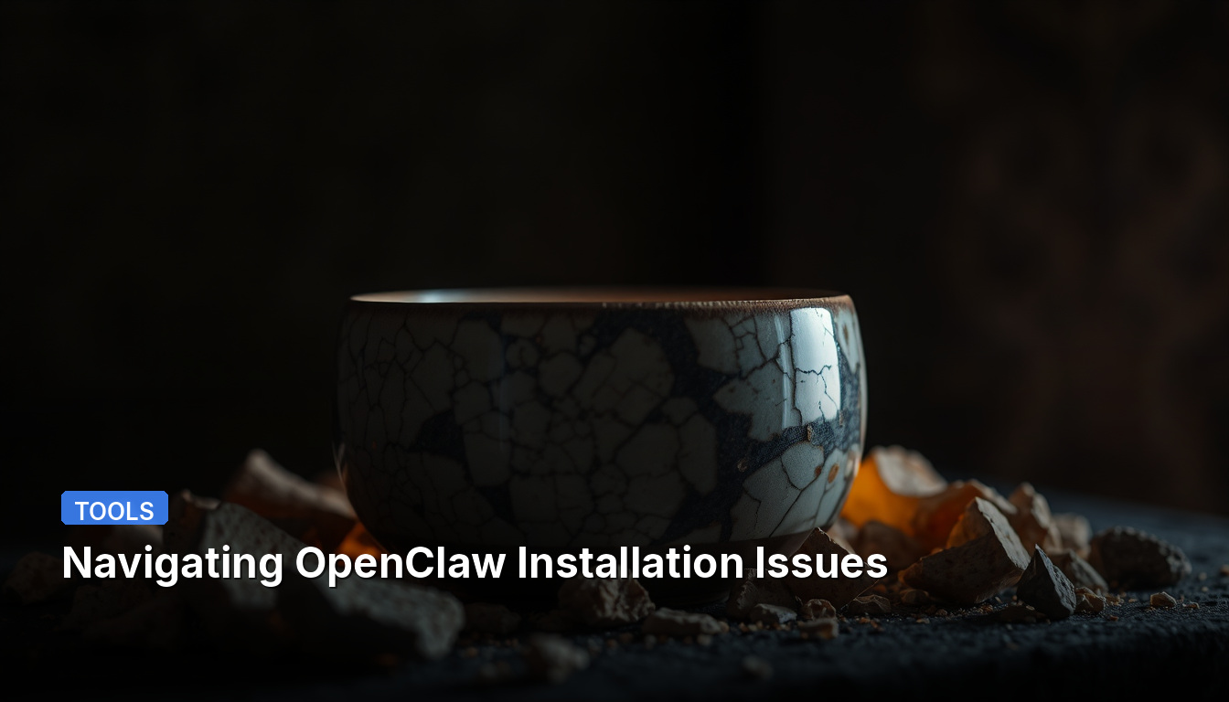 Navegando por los problemas de instalación de OpenClaw