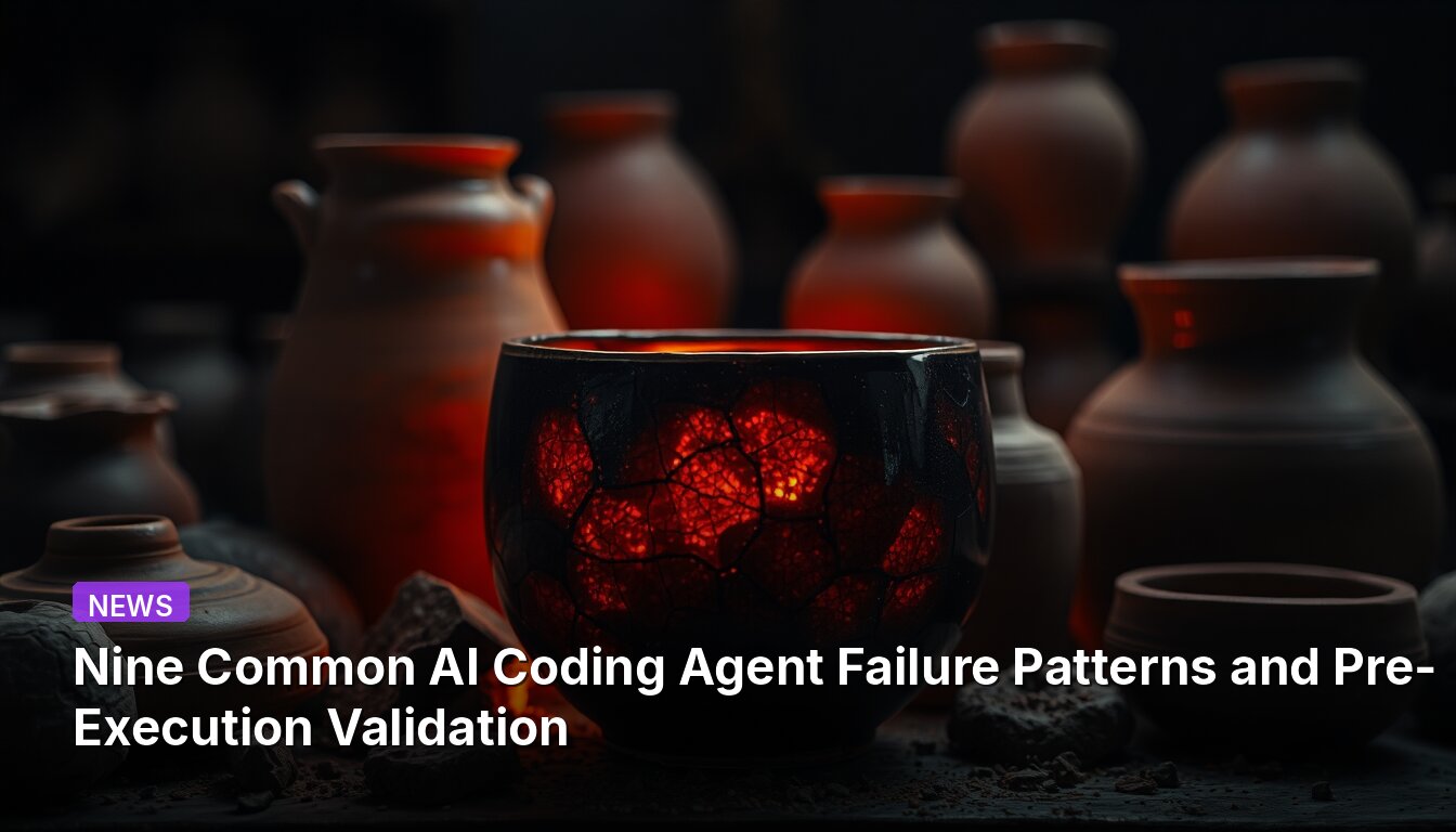 9つの一般的なAIコーディングエージェントの失敗パターンと実行前検証