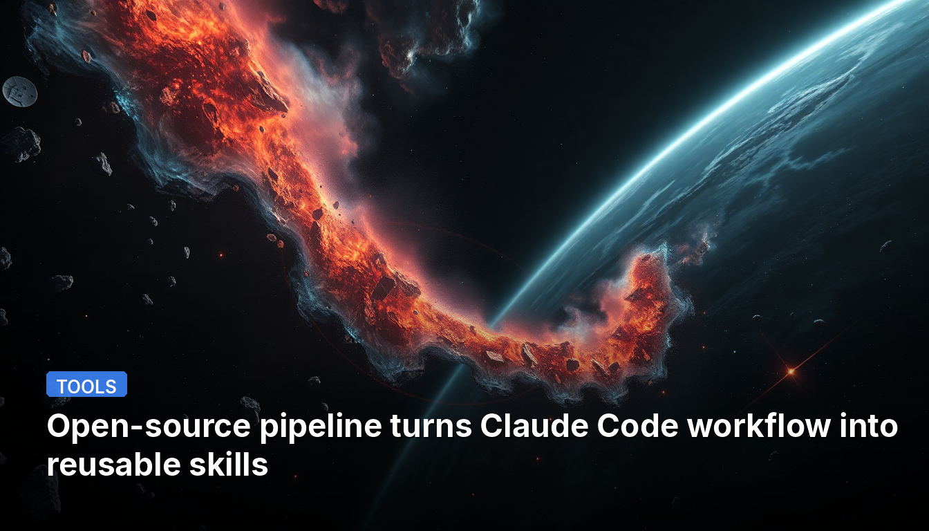 オープンソースパイプラインがClaude Codeワークフローを再利用可能なスキルに変換します