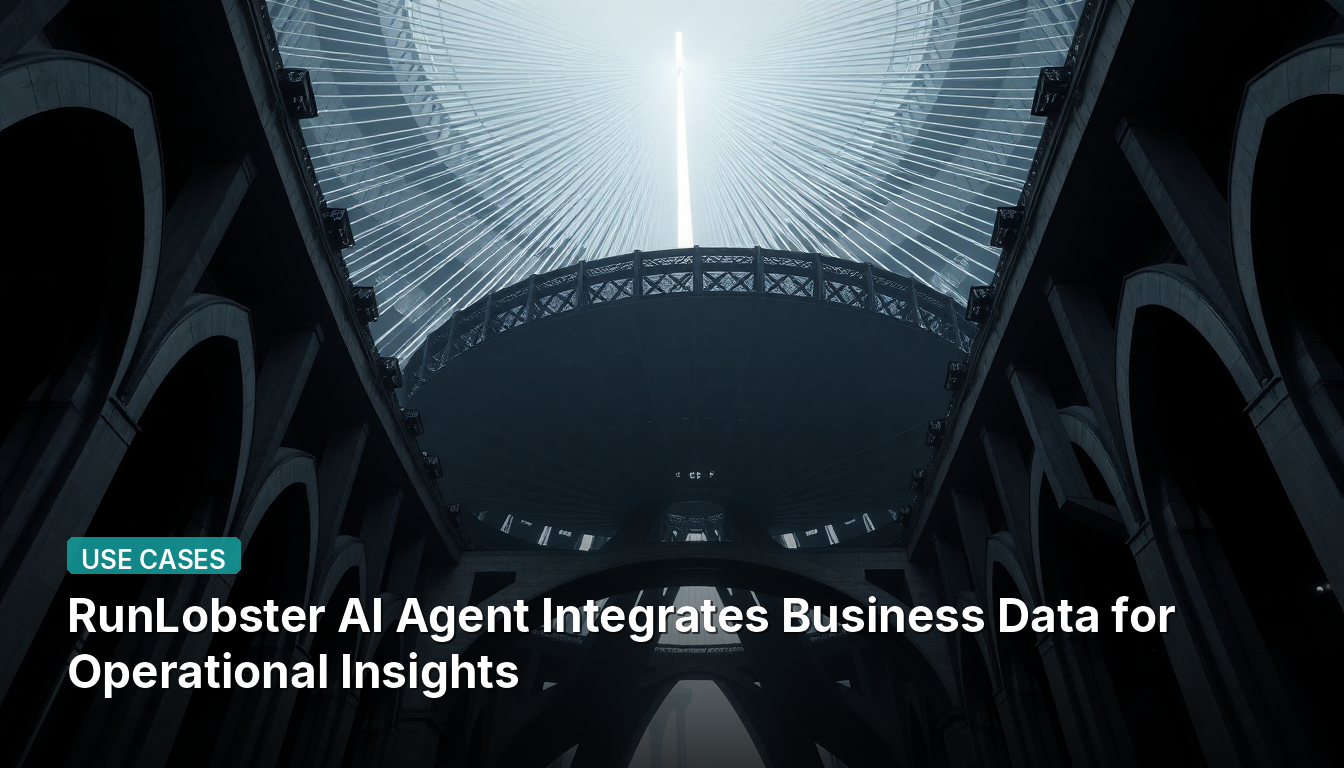 L'agent IA RunLobster intègre les données commerciales pour fournir des insights opérationnels.