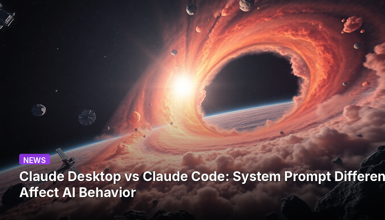 Claude Desktop vs Claude Code : Les différences de prompts système influencent le comportement de l'IA